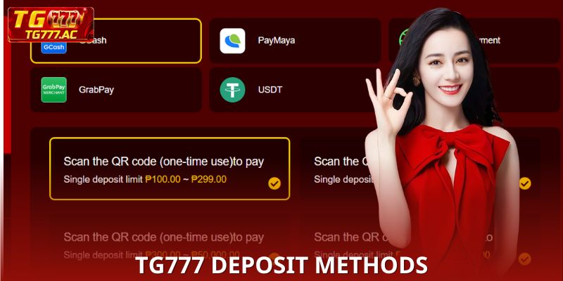 Popular Deposit TG777 methods
