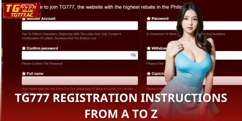 Step by step Register TG777 for members