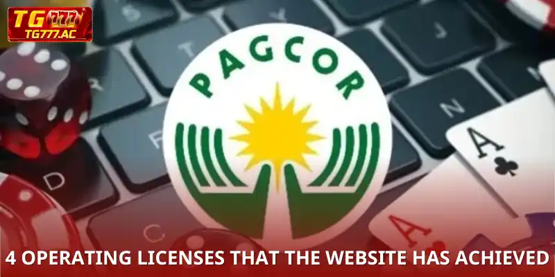 List of 4 Operating Licenses that the website has achieved